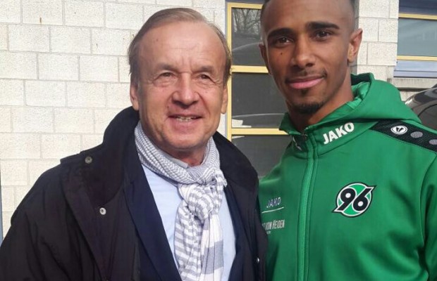 Rohr meets with Super Eagles, Bazee, in Germany