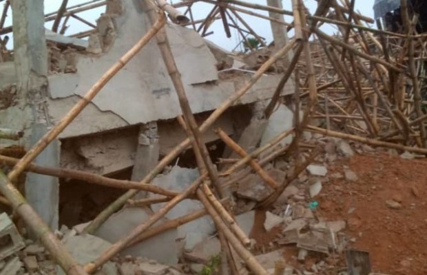 Five injured as building collapse in Ibadan