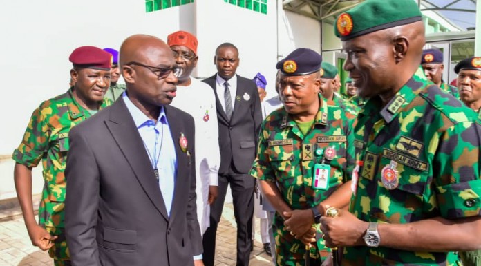 Chief of Army Staff Visits Gov Alia Ahead Of Inter - Formation In Benue.