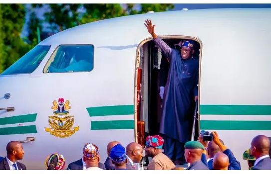 President Tinubu Returns From Dubai Where He Attended Cop28 Climate Summit