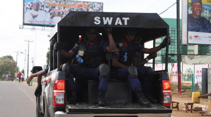 NSCDC  impound trucks loaded with crude oil