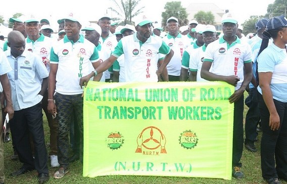 NURTW Members Lament Bad State of Road.