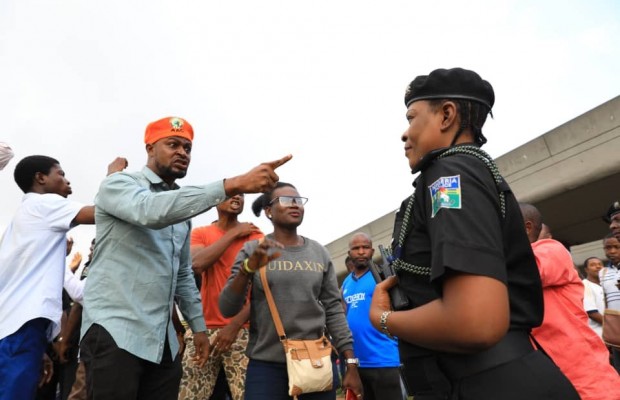 Police disperse 'revolution now' protesters in Lagos
