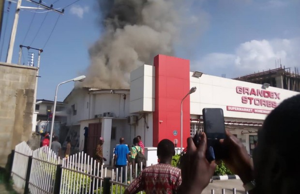 Fire Razes Ajimobi Wife’s Supermarket in Ibadan