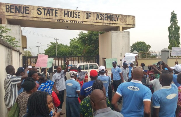 Benue Parliamentary Staff Shuts Assembly Complex