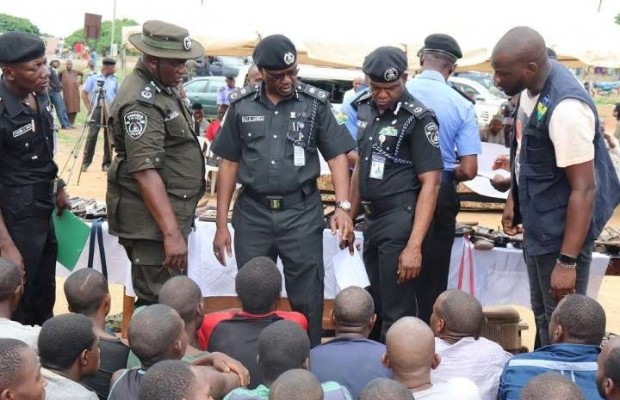 Police Parade Suspected Female Armed Robber, Kidnappers in Delta