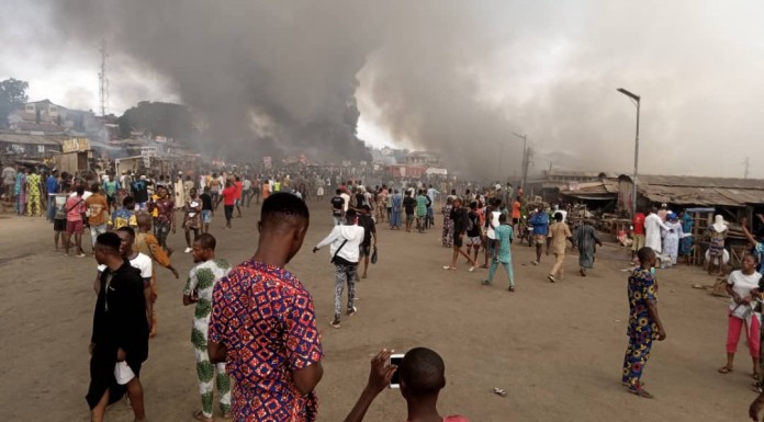 2 Feared Dead as Fire Razes Lafenwa Market in Ogun