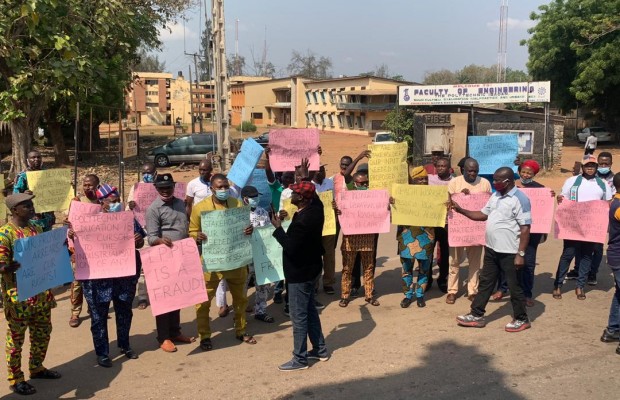 Polytechnic Workers Protest in Ibadan over Salaries, IPPIS, Others