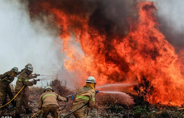 Helicopter crashes while fighting wildfire